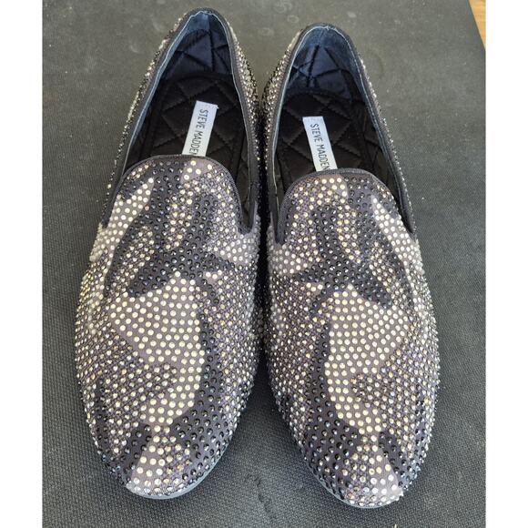 Steve Madden Men\'s Camo Rhinestone Loafers Slip-On Smoking Shoes Size 10 main image 8